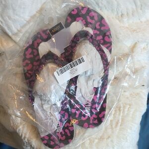 Mixit Cookie Eva Thong Sandal- Pink and Black